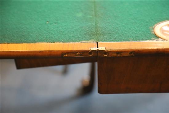 A George I walnut gaming table, W.3ft 4.5in. D.1ft 8in. H.2ft 5.5in.
